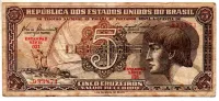 C111 - 5 Cruzeiros - Série 031 - Índio - Data: 1961 - BC