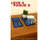 Kit Completo Jogo de Porta copos  (Leve 4 pague 3) R.4103