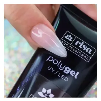RISA - Polygel Bisnaga 30g - Natural (Branco Leitoso) - Uv/Led Alongamento Unhas Técnica Molde F1 - Foto 2