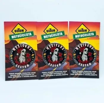 50 Botons Resinados para Moto Clube
