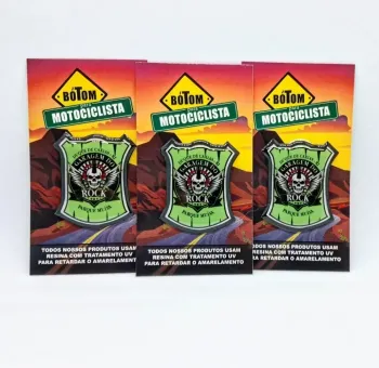 100 Botons Resinados para Moto Clube
