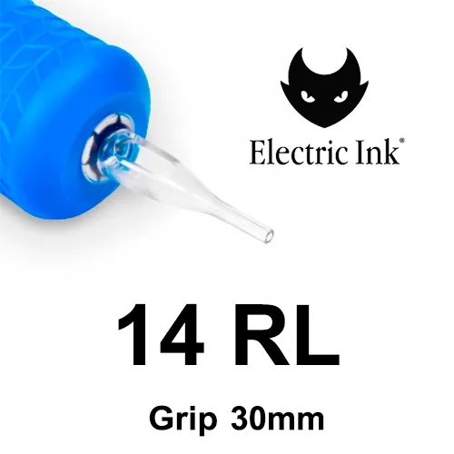 Biqueira Electric Ink FLAT CRISTAL TRAÇO 14RL - Gripp 30mm Imagem