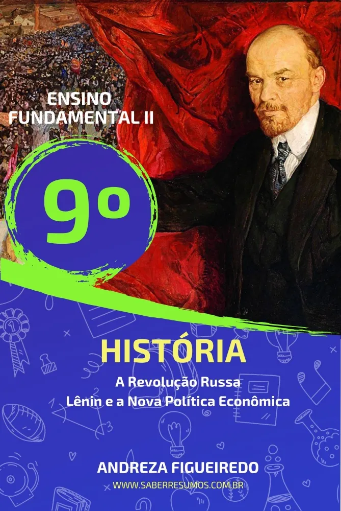 887 - História - A Revolução Russa -  Lênin e a Nova Política Econômica - 9º ano - PDF com 9 páginas