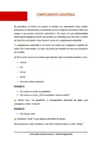 890 - Português - Gramática - Termos Acessórios da Oração - Complemento Adverbial - 9º ano - PDF com 10 páginas - Foto 2