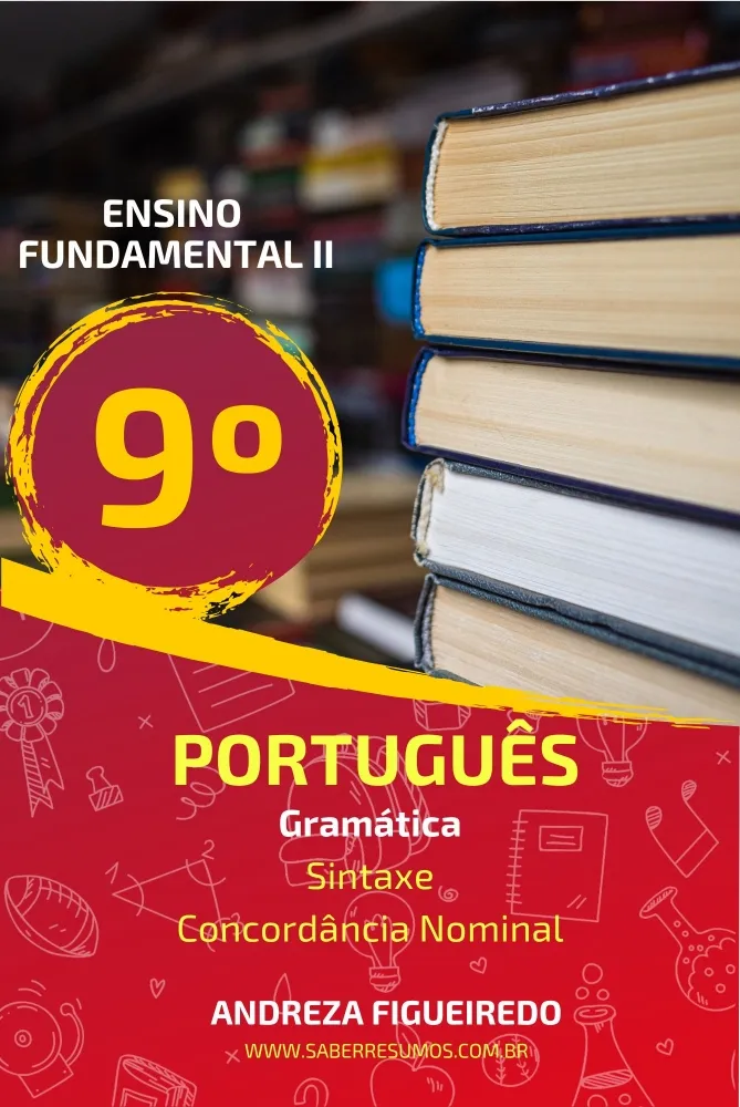 892 - Português - Gramática - Sintaxe - Concordância Nominal  - 9º ano - PDF com 15 páginas Imagem