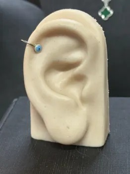 Piercing Fake De Prata Olho Grego