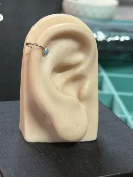 Piercing Fake De Prata Olho Grego - Foto 2
