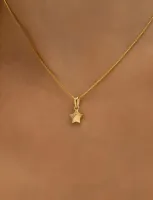 COLAR COM PINGENTE ESTRELA BANHADO EM OURO 18K