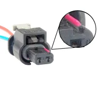 Conector Chicote 2 vias Sensor de Impacto Volkswagen Amarok 2014 2015 2016 2017 2018... - Foto 2