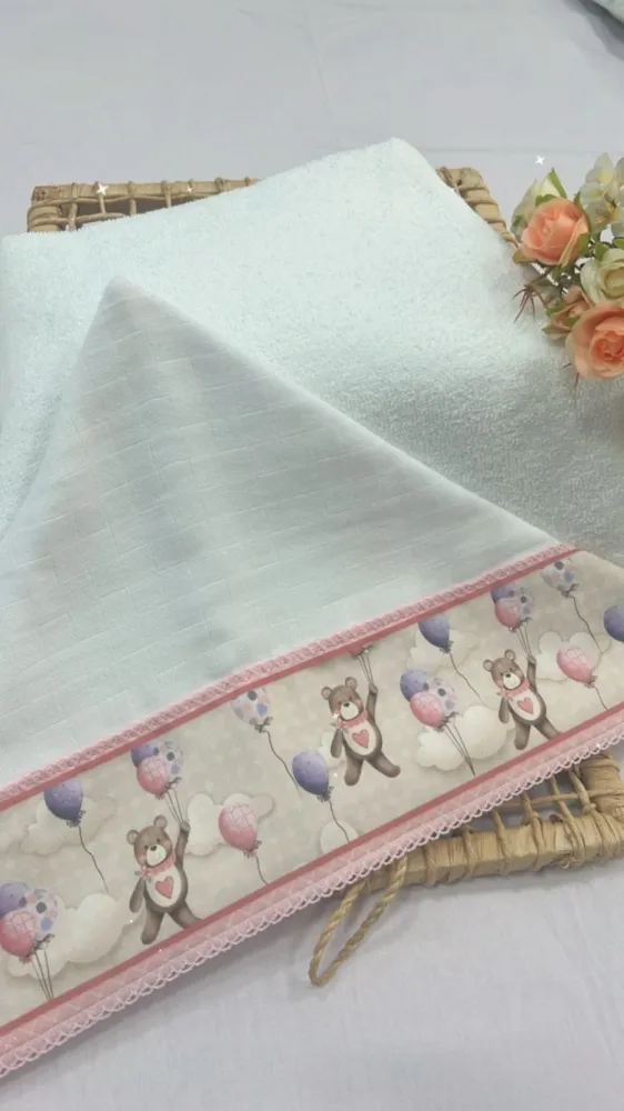     CAPUZ  FRALDA  LUXO/ATOALHADO REF.02 Imagem