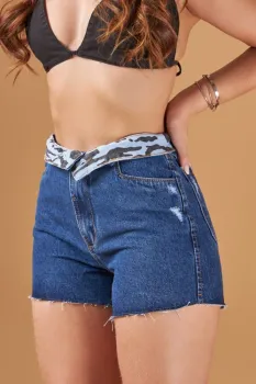 Short Animal Print + cinto | REF: 2936 - Foto 2