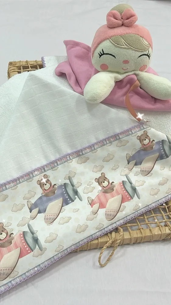     CAPUZ  FRALDA  LUXO/ATOALHADO  REF.05 Imagem