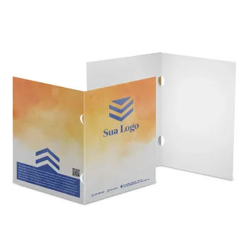 PASTA DOCUMENTOS  C/ ORELHA  COUCHE 240G PERSONALIZADA  