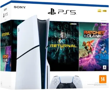 PlayStation 5 Slim Mídia Física Bundle 2 Jogos