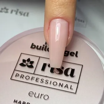 RISA - Gel Hard Builder Nude Euro - Construtor Para Alongamento Unhas Fibra Gel - 30g