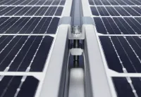 Carports solar - Estrutura de garagem solar sequencial, Para módulos solares com calha de chuva, alumínio, altura de passagem de 2,200 mm.  - Foto 8