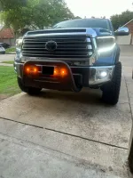 PAR FARÓIS AUX REDONDO 240W LED X4 SÉRIES C/DRL AMBAR - Foto 14