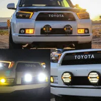 PAR FARÓIS AUX REDONDO 240W LED X4 SÉRIES C/DRL AMBAR - Foto 18