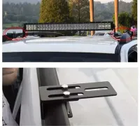 Suporte Para Usar Barra De Led No Bagageiro Rack Estribo - Foto 6