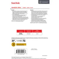 Cartão de Memória Sandisk SD 256GB Ultra SDXC UHS-I  Card 150mb/s - Foto 5
