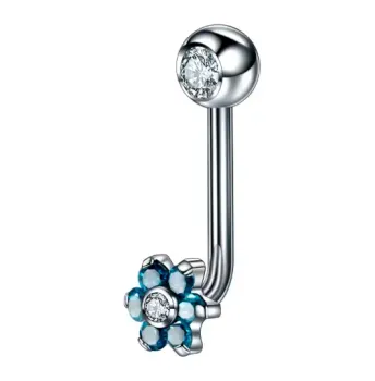 Piercing Genital Feminino em Titânio L-BAR FLOR 1.6mm -  TIT04 - Foto 2