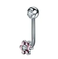Piercing Genital Feminino em Titânio L-BAR FLOR 1.6mm -  TIT04 - Foto 4