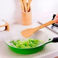 Kit Utensílios de Cozinha Bambu 5 Peça c/ Suporte - Foto 6