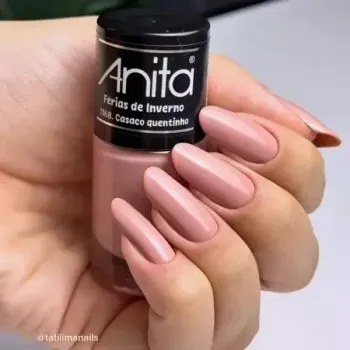 ANITA - Esmalte Cremoso Coleção Férias de Inverno - Casaco Quentinho - 10ml - Foto 2