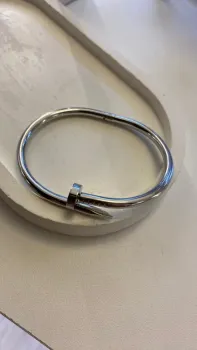 Bracelete Prego Aço Inox - Foto 2