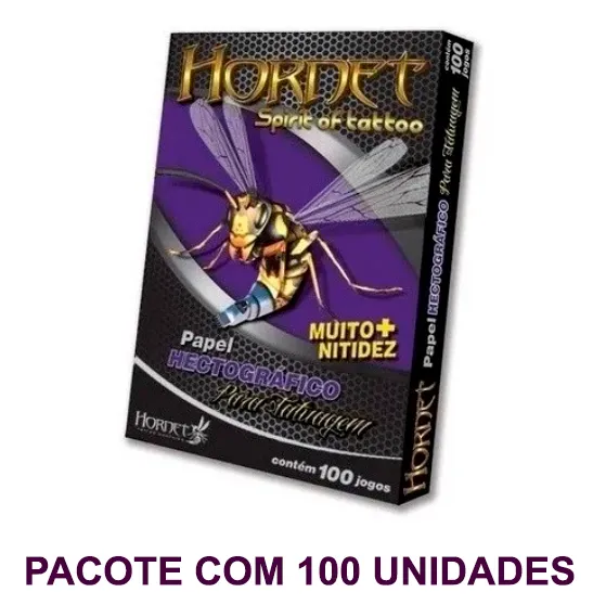 Papel Hectográfico HORNET Spirit of Tattoo - Pacote com 100 Unidades Imagem