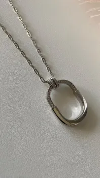 Colar Elo Moderno em Prata - Foto 2
