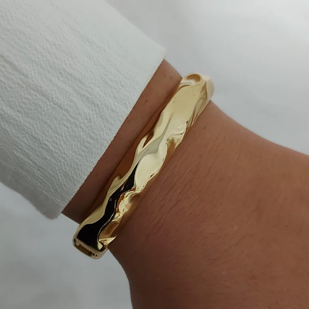 BRACELETE ASTRID, BANHADO A OURO 18K