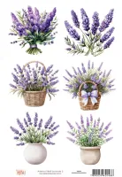 DX-048- Adesivo Têxtil Lavanda 2- Tam. 21,0x14,8cm