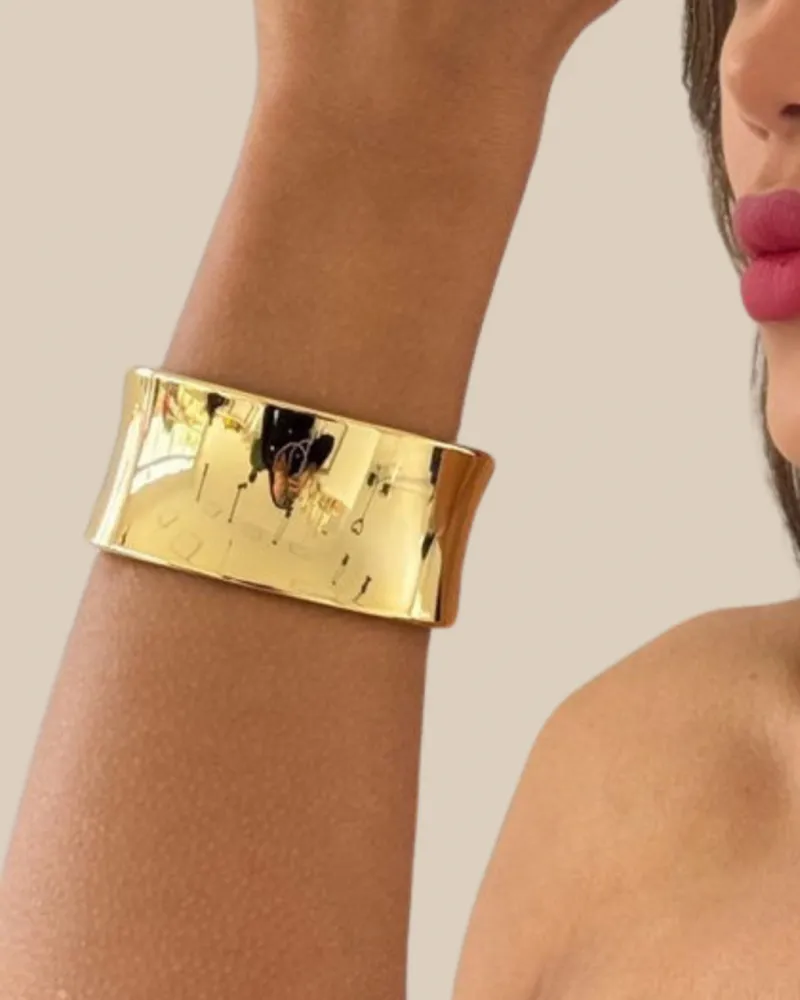 BRACELETE BRISA, BANHADO A OURO 18K