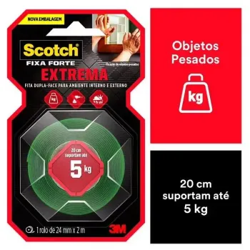 Fita Adesiva dupla face EXTREMA FIXA FORTE Scotch