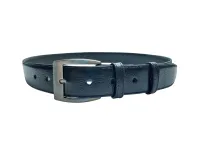 Ref: 1974 - Cinto Social Masculino Couro Legítimo Tamanho Extra G - 120cm ao 150cm - Cor Preto