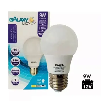 Lâmpada Led Bulbo A60 9w 6500k E=27 1008r - Galaxy L