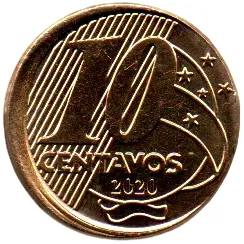 2020 - 10 Centavos - ERRO: Disco Descentralizado (Boné) - Moeda Brasil