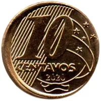 2020 - 10 Centavos - ERRO: Disco Descentralizado (Boné) - Moeda Brasil