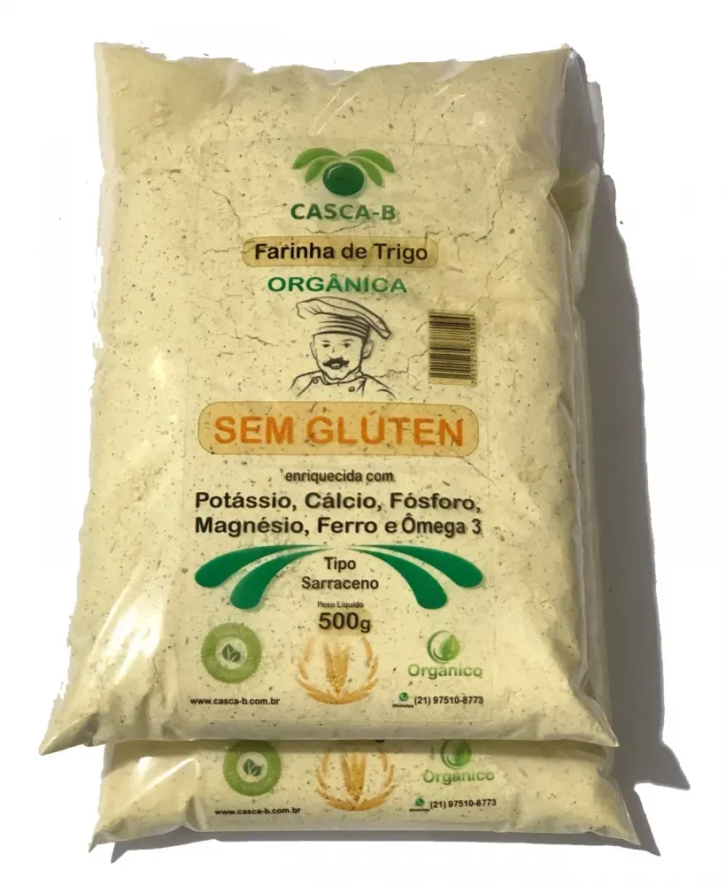 Farinha de Trigo Sem Gluten, Vegana  - 500g 
