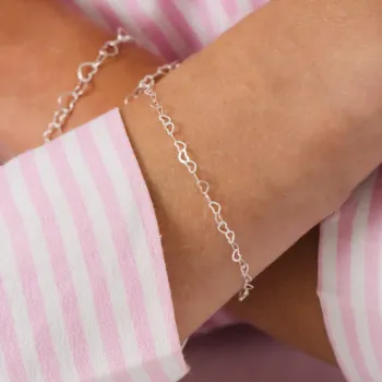 Pulseira Elos De Coração - pequeno