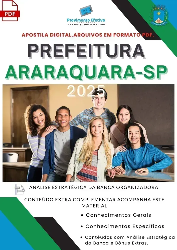 Apostila Araraquara 2025 Técnico de Enfermagem Imagem